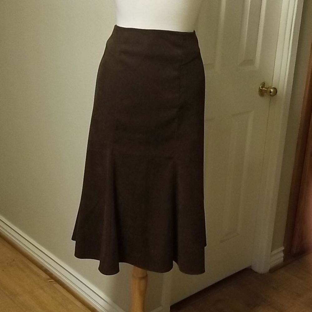 Size 14 Brown Flared Skirt